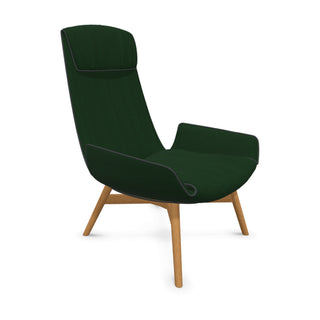 FreiFrau Loungesessel | Amelie Loungesessel - Loungesessel - FreiFrau - Stoff Riga - Cort Sapin - Holzgestell Eiche natur
