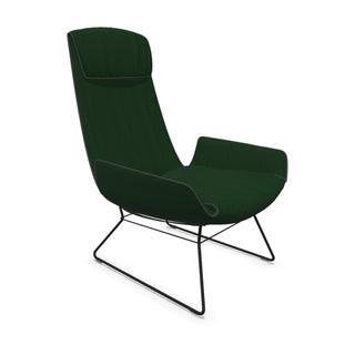 FreiFrau Loungesessel | Amelie Loungesessel - Loungesessel - FreiFrau - Stoff Riga - Cort Sapin - Drahtgestell