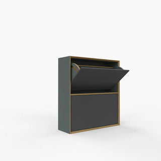 Vertiko Schuhschrank - Garderobe - Müller Small Living - 2er Höhe - Anthrazit