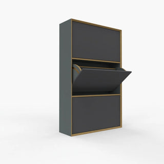 Vertiko Schuhschrank - Garderobe - Müller Small Living - 3er Höhe - Anthrazit
