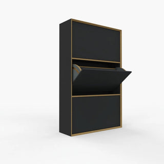 Vertiko Schuhschrank - Garderobe - Müller Small Living - 3er Höhe - Schwarz