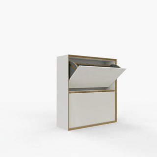Vertiko Schuhschrank - Garderobe - Müller Small Living - 2er Höhe - Weiß