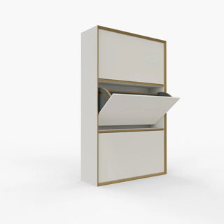 Vertiko Schuhschrank - Garderobe - Müller Small Living - 3er Höhe - Weiß