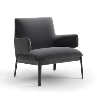 Hug Armlehnsessel - Loungesessel - Arflex - Samt - Anthracite -