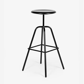 Herrenberger Hocker - Hocker - Atelier Haussmann - H1: 65 x 36 x 36cm - Buche dunkel gebeizt