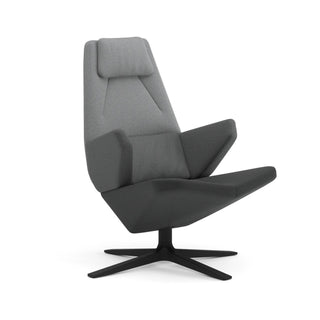 Trifidae Loungesessel - Ohrensessel - Prostoria - Novum Kies + Ebony + Lanoso / Gestell: Metall schwarz -