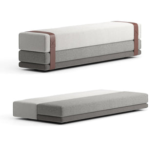 Bavul Schlafbank - Schlafsofa - Prostoria - Orsetto 01.1 / 01.2 / 05.10 / Gurt Braun -