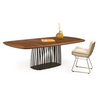Janua Outdoor Tisch | BC 07 Basket Holz - Outdoor Tisch - Janua - L200 x T100cm - Kastanie gebürstet (Ton Marone)