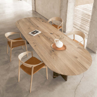 T-Rox Tisch BC 17 - Esstisch - Janua - L180 x T90cm - OVAL: Eiche natur geölt