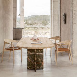 T-Rox Tisch BC 17 - Esstisch - Janua - L180 x T90cm - OVAL: Eiche natur geölt