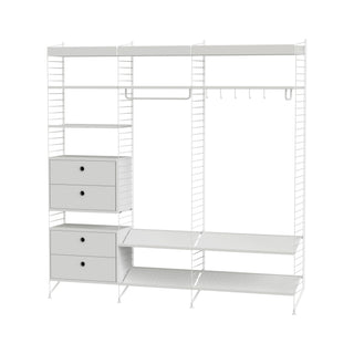 Garderobe P - Garderobe - String Furniture - Weiss / Weiss -