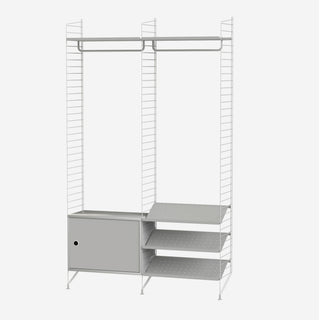 Garderobe S - Garderobe - String Furniture - Beige / Beige -