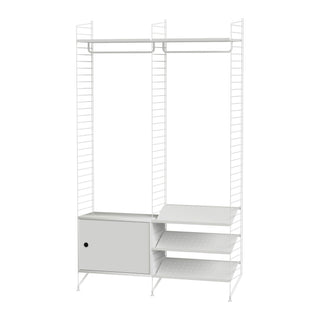 Garderobe S - Garderobe - String Furniture - Weiss / Weiss -
