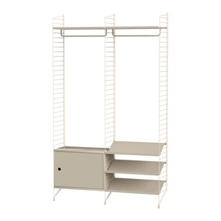 Garderobe S - Garderobe - String Furniture - Beige / Beige -