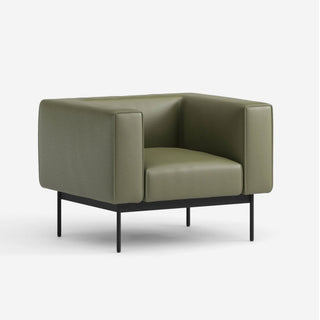 Convert Loungesessel - Loungesessel - Prostoria - Novum Curry / Gestell: Rot -