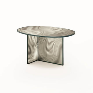 Glas Italia Couchtisch | Liquefy - Couchtisch - Glas Italia - Medium - Graubeige