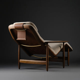 Nila Chaise Longue - chaise longue - Artisan - Eiche natur geölt A03 - Stoff Remix 126