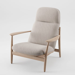 Nila High Loungesessel - Loungesessel - Artisan - Eiche natur geölt A03 - Stoff Remix 126