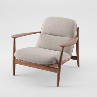 Nila Loungesessel - Loungesessel - Artisan - Eiche natur geölt A03 - Stoff Remix 126