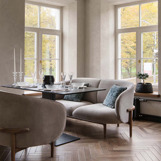 Mela Sofa - sofa - Artisan - Amerikanische Nuss A01 - Stoff - Remix 152