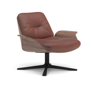 Rei Loungesessel - Loungesessel - Prostoria - drehbare Basis - Leder Divina Cognac