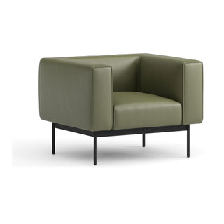 Convert Loungesessel - Loungesessel - Prostoria - Novum Curry / Gestell: Rot -