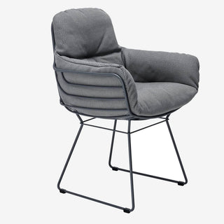 Leyasol High Outdoor Armlehnstuhl - Loungesessel - FreiFrau - Tiefschwarz 9005 - Lopi "Charcoal"