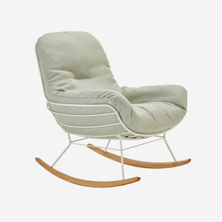 Leyasol Outdoor Schaukelstuhl - Loungesessel - FreiFrau - Lopi "Marble" - Gestell schwarz -
