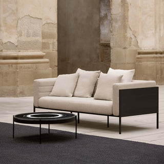 Gandia Blasco Lounge | GB Modular - Outdoor Sofa - Gandia Blasco - Stoff: Amelie White | Gestell: Aluminium Schwarz -