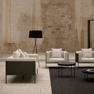 Gandia Blasco Lounge | GB Modular - Outdoor Sofa - Gandia Blasco - Stoff: Amelie White | Gestell: Aluminium Gold -