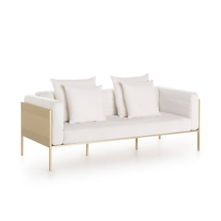 Gandia Blasco Lounge | GB Modular - Outdoor Sofa - Gandia Blasco - Stoff: Amelie White | Gestell: Aluminium Gold -