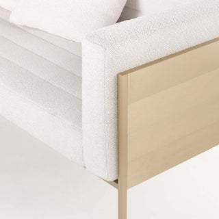 Gandia Blasco Lounge | GB Modular - Outdoor Sofa - Gandia Blasco - Stoff: Amelie White | Gestell: Aluminium Gold -