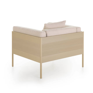 Gandia Blasco Loungesessel | GB Modular - Outdoor Sessel - Gandia Blasco - Stoff: Amelie White | Gestell: Aluminium Gold -