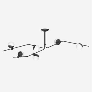 Grupa Deckenlampe | Baluna Chandelier 6 - Deckenlampe - Grupa - Schwarz -
