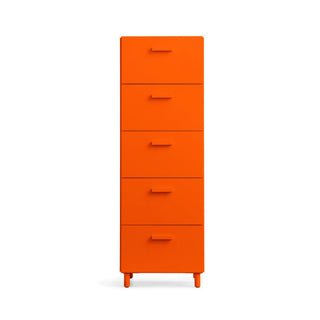 Relief Tall Kommode - kommode - String Furniture - Orange - Füße