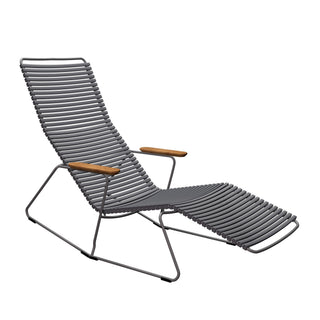 Click Garten Liegestuhl kippbar - outdoor Sonnenliege - Houe - Dark Grey -