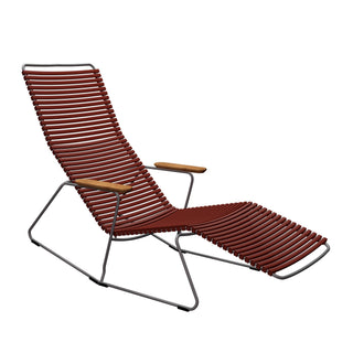 Click Garten Liegestuhl kippbar - outdoor Sonnenliege - Houe - Paprika -