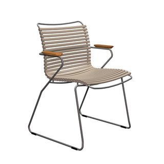 Click Gartenstuhl - Outdoor Stuhl - Houe - mit Armlehnen - Beige