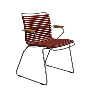 Click Gartenstuhl - Outdoor Stuhl - Houe - mit Armlehnen - Paprika