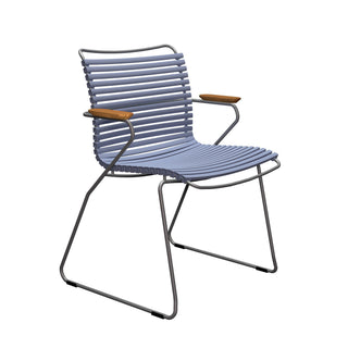 Click Gartenstuhl - Outdoor Stuhl - Houe - mit Armlehnen - Pigeon Blue