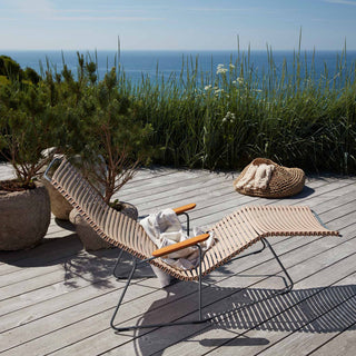 Click Garten Liegestuhl kippbar - outdoor Sonnenliege - Houe - Beige -
