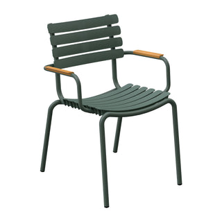 ReClips Gartenstuhl - Outdoor Stuhl - Houe - Olive Green - in Bambus