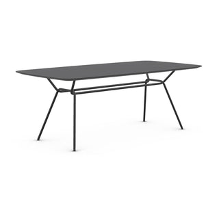 Strain Tisch - Esstisch - Prostoria - 200 x 100cm - Black (RAL 9005)
