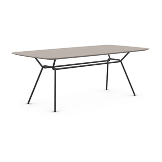 Strain Tisch - Esstisch - Prostoria - 200 x 100cm - Black (RAL 9005)