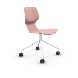 Oblikant Bürostuhl - Bürostuhl - Prostoria - Grey White - Red Brown