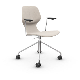Oblikant Bürostuhl Gepolstert - Bürostuhl - Prostoria - Stoff Hallingdal 200 - Inox