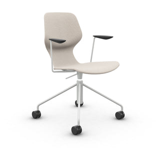 Oblikant Bürostuhl Gepolstert - Bürostuhl - Prostoria - Stoff Hallingdal 200 - Grey White