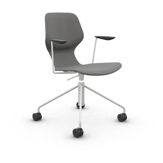 Oblikant Bürostuhl Gepolstert - Bürostuhl - Prostoria - Stoff Atlas 161 - Grey White