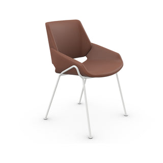 Monk Stuhl - Stuhl - Prostoria - Metallbeine - Leder Divina Cognac
