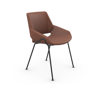Monk Stuhl - Stuhl - Prostoria - Metallbeine - Leder Divina Cognac